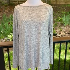 Lou & Grey Long Sleeve Grey Top